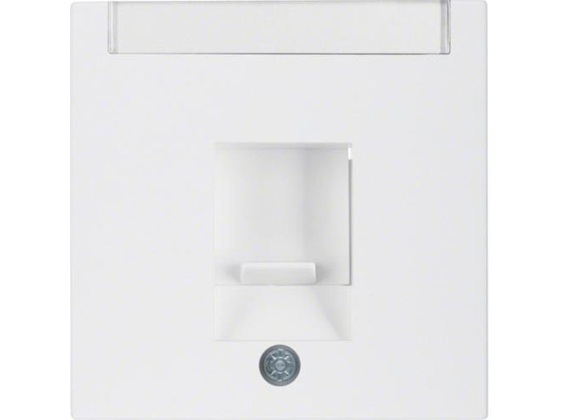 Berker Centre plate with dust protection polar white