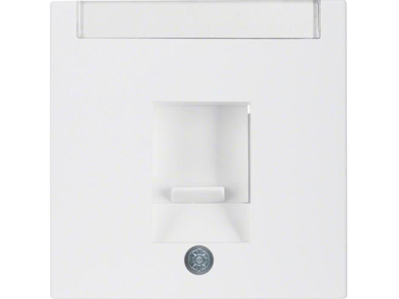 Berker Centre plate with dust protection polar white