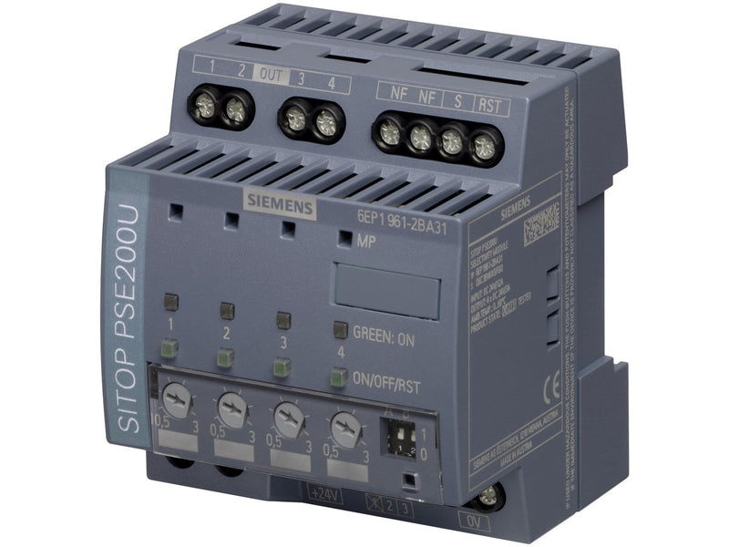 Siemens Sitop pse200u 3 a selectivity module 4 channels input: 24 v dc output: 24v dc/3 a