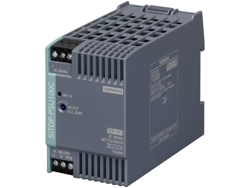 Siemens Sitop psu100c 24v/4 a stabilized power supply input: 1