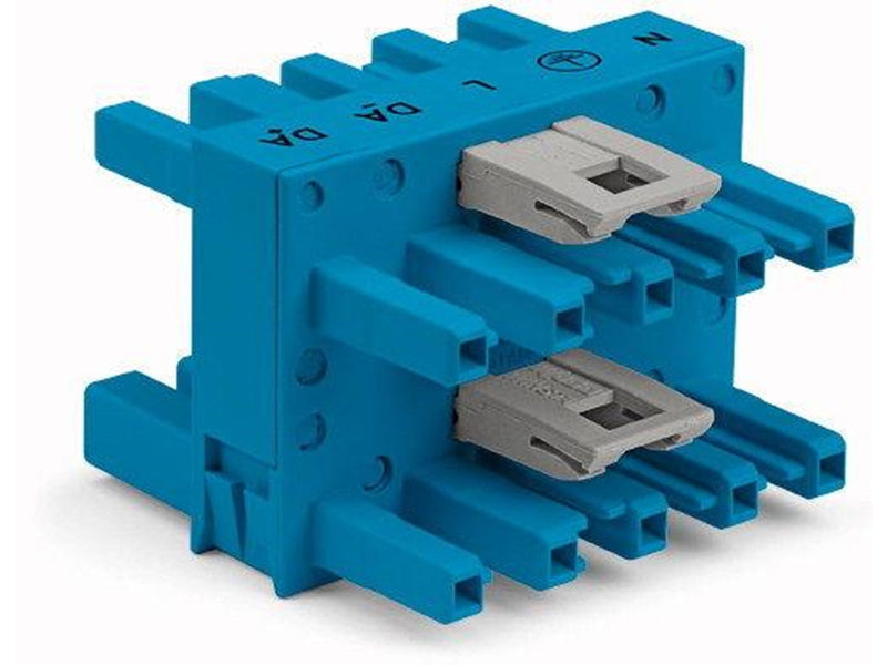 Winsta 3-way distribution connector 5-pole cod. i blue