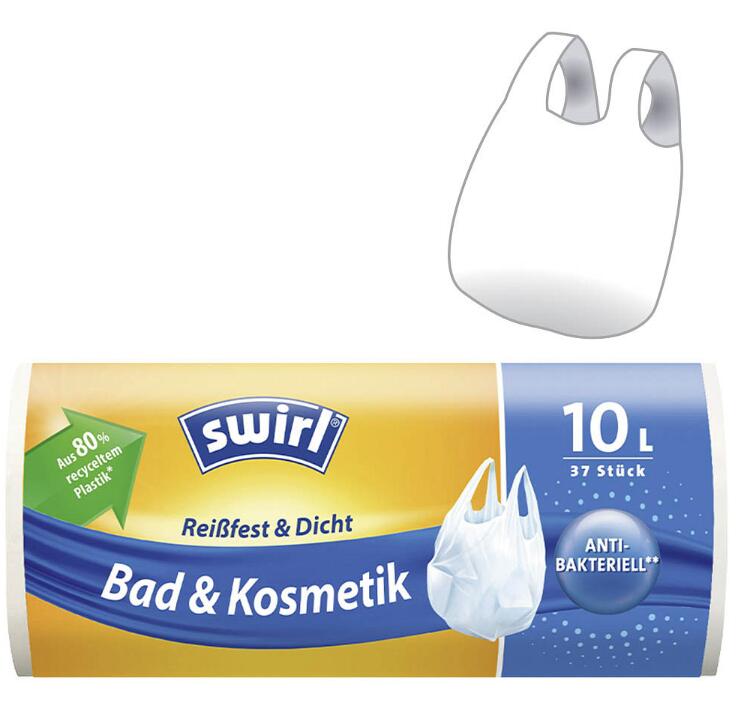 swirl® Müllbeutel Bad & Kosmetik 4341 10,0 l 37 weiß - 37 Stück