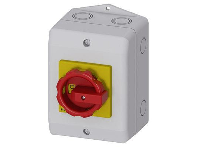 Siemens Sentron switch disconnector 3ld emergency switching-off switch 3- pole iu: 16 a operating power