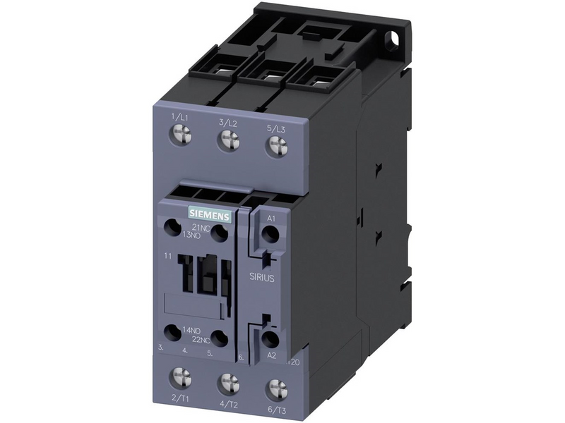 Siemens Contactor.22kw 1no+1nc 230vac 50/60hz 3rt2036-1al20