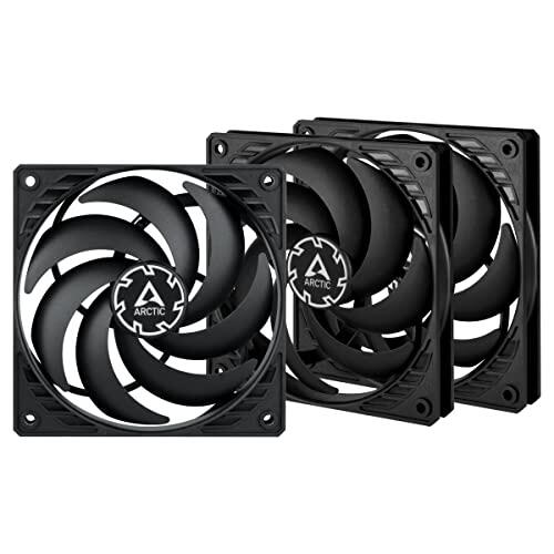 Arctic P12 Slim PWM PST Schwarz (3er-Pack) - 120mm