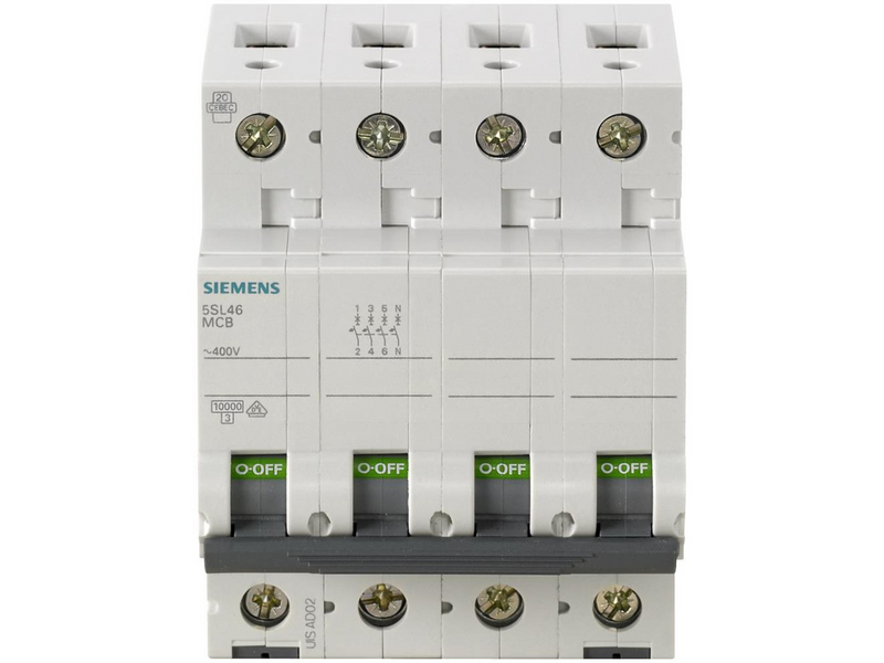 Siemens Circuit breaker 400v 10ka 3+n--pole c 16a