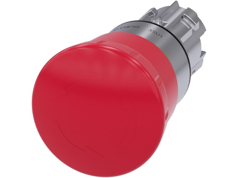 Siemens Em stop mushroom pushbutton 40mm red