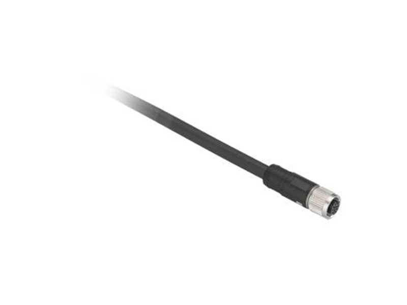 TELEMECANIQUE SENSORS Sensor cable  pur m12 8-pin female straight 10 meters xzcp29p11l10