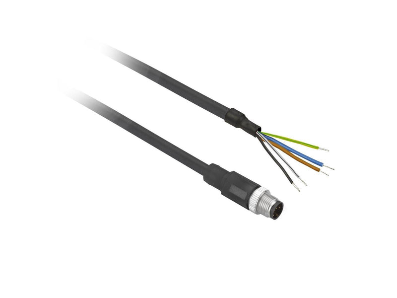 TELEMECANIQUE SENSORS Sensor cable  pur m12 4-pin male straight 2 meters xzcp1541l2