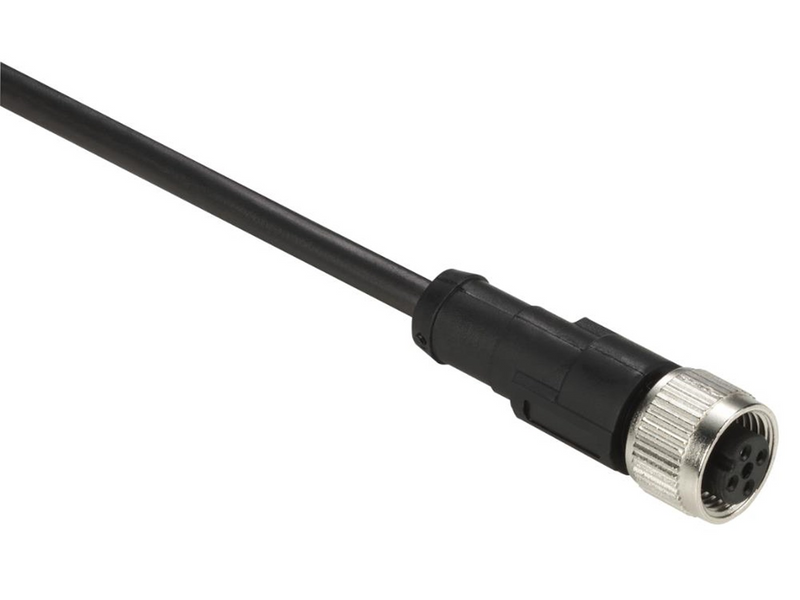 TELEMECANIQUE SENSORS Sensor cable  pur m12 4-pin female straight 5 meters xzcp1141l5