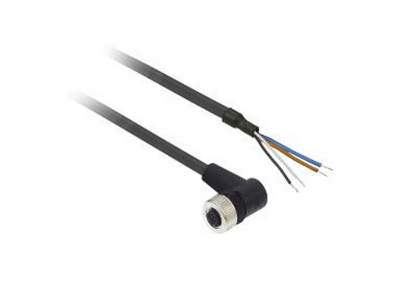 TELEMECANIQUE SENSORS Sensor cable  pur m12 4-pin female angled 2 meters xzcp1241l2