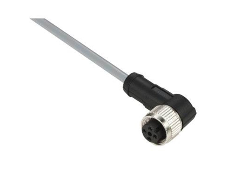 TELEMECANIQUE SENSORS Sensor cable  pvc m12 4-pin female angled 5 meters xzcpv1241l5