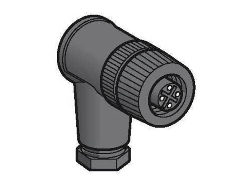 TELEMECANIQUE SENSORS Plug m12 4 pol female elbowel plast