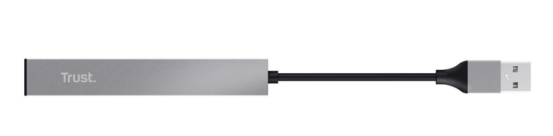 Trust Halyx Mini-USB-Hub aus Aluminium mit 4 Anschlüssen - Silber