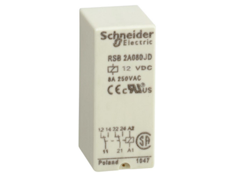 Schneider Electric Relay+socket.2co.12vdc