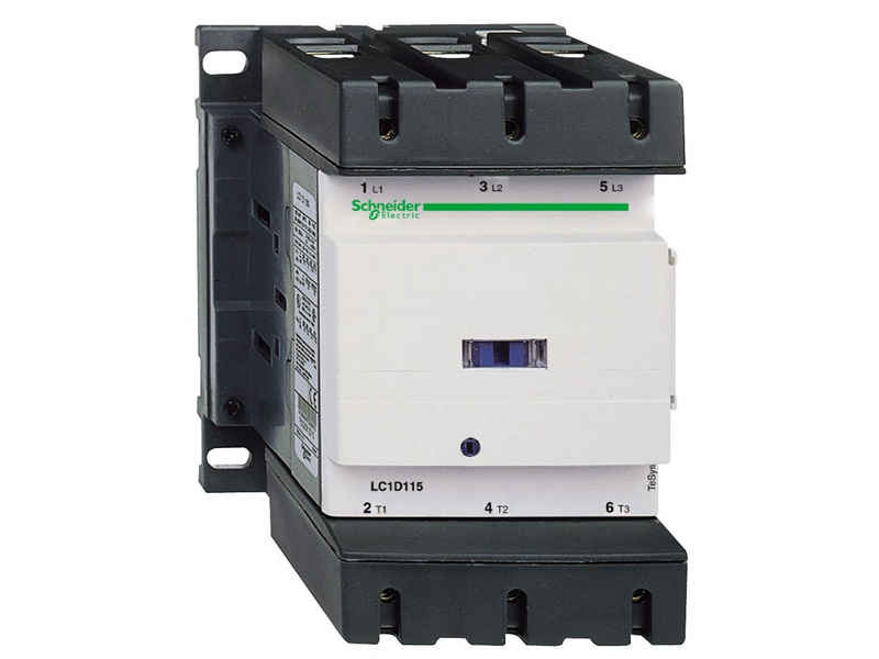 Schneider Electric Tesys d contactor lc1d150p7 3p 150a ac-3 75kw@400v 1no+1nc aux contact 230v 50/60hz ac coil