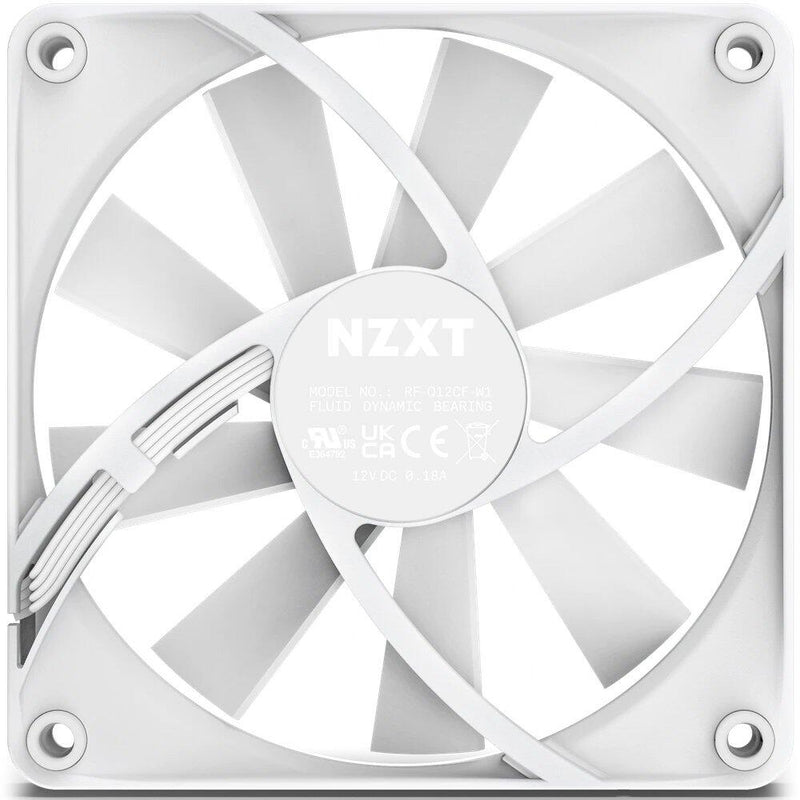 NZXT F120Q - Gehäuselüfter, Matt Weiß