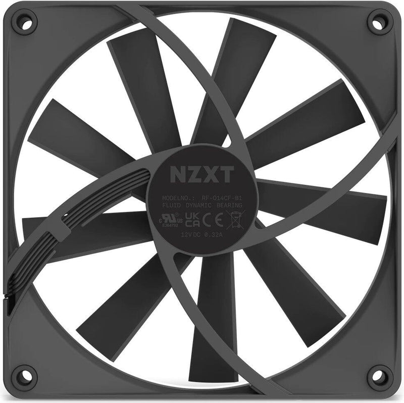 NZXT F140Q - Gehäuselüfter, Matt Schwarz