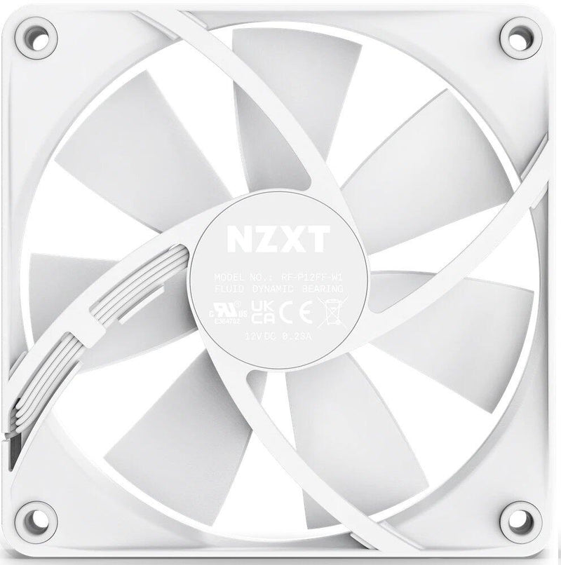 NZXT F120P - Gehäuselüfter, Matt Weiß
