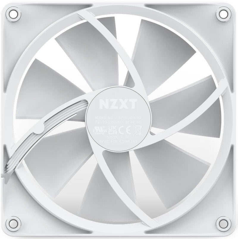 NZXT F140 RGB - Gehäuselüfter, Weiß (140mm, 20xLED)