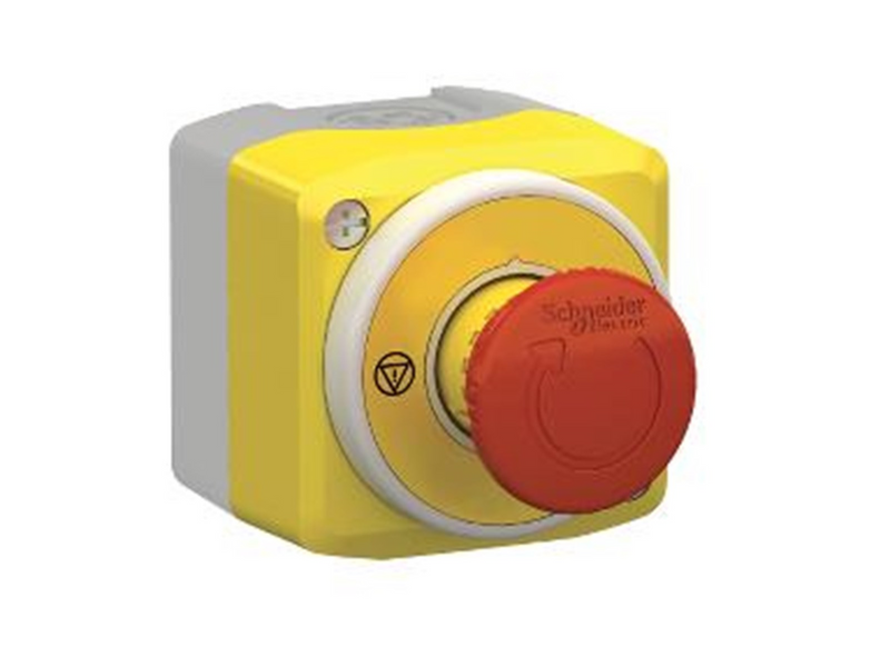 Schneider Electric Emergency stop control station marked with iec symbols ø40 mm emergency stop and build-in led with 2 colors (