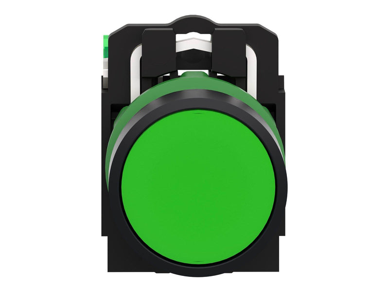 Schneider Electric Wireless and batteryless push button plastic green ø22 spring return with transmitter