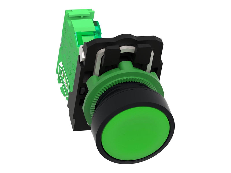 Schneider Electric Wireless and batteryless push button plastic green ø22 spring return with transmitter