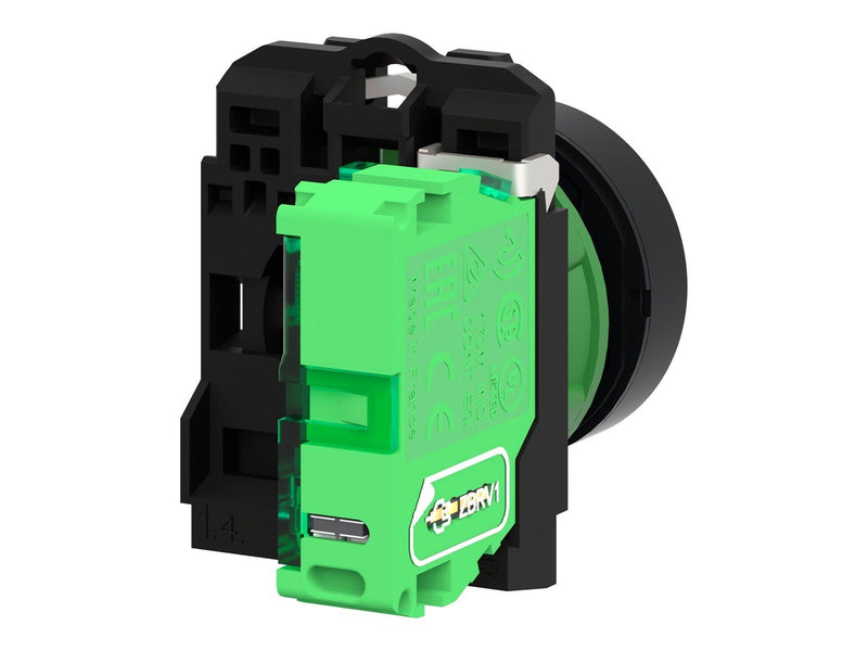 Schneider Electric Wireless and batteryless push button plastic green ø22 spring return with transmitter
