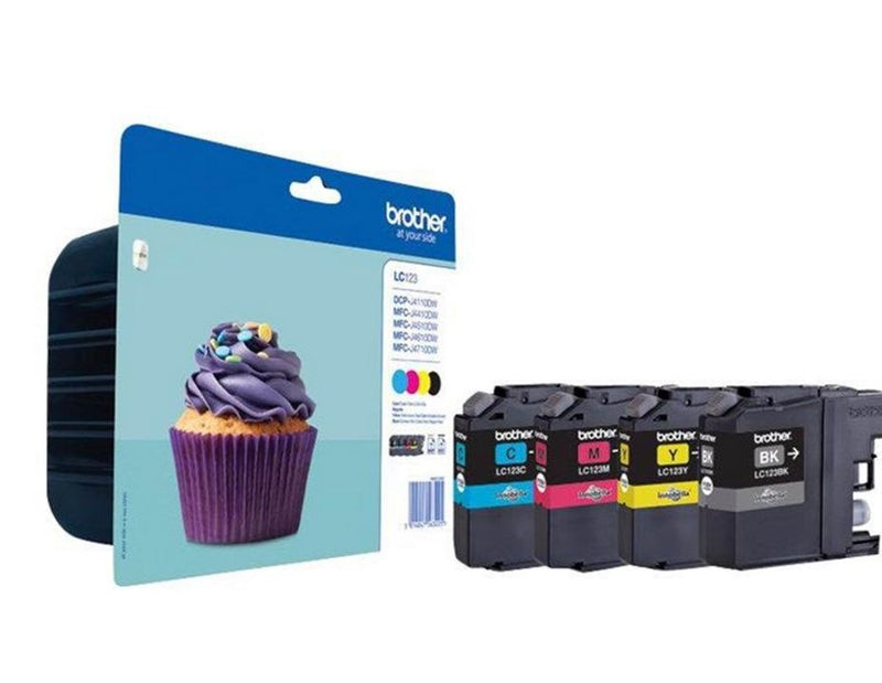 Brother LC123VALBP / LC 123VALBP 4-Pack High Capacity - Tintenpatrone Cyan