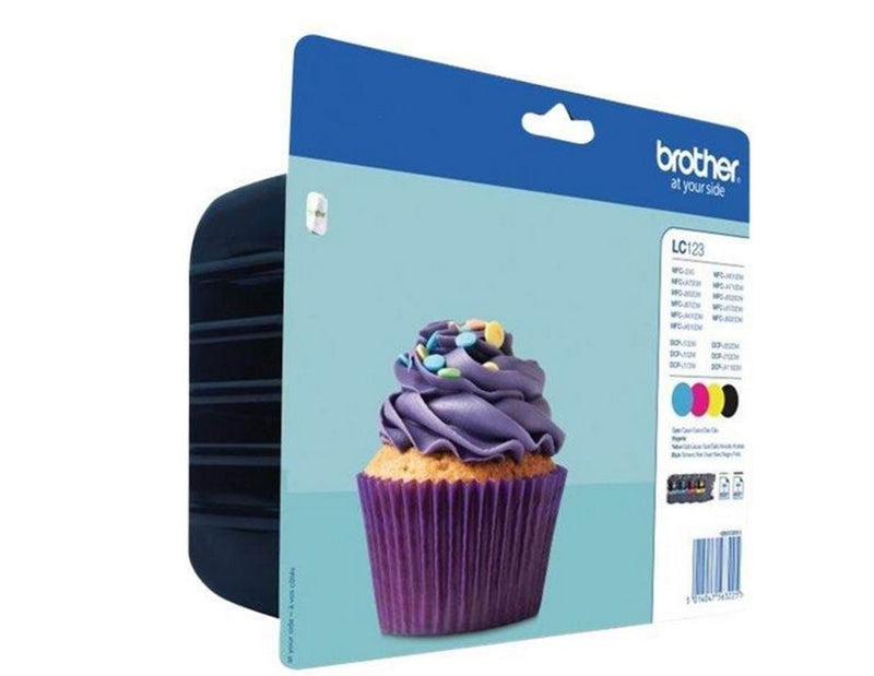 Brother LC123VALBP / LC 123VALBP 4-Pack High Capacity - Tintenpatrone Cyan