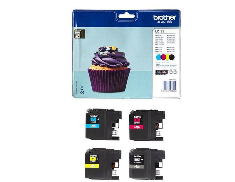 Brother LC123VALBP / LC 123VALBP 4-Pack High Capacity - Tintenpatrone Cyan