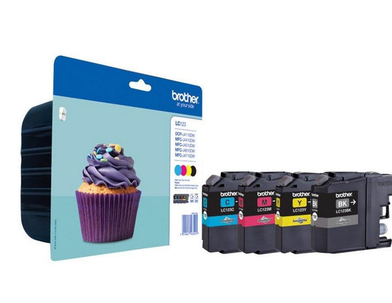 Brother LC123VALBP / LC 123VALBP 4-Pack High Capacity - Tintenpatrone Cyan
