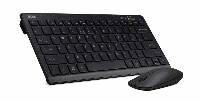 Acer Vero Combo Set AAK125 antimikrobielle drahtlose Tastatur und Macaron Maus schwarz