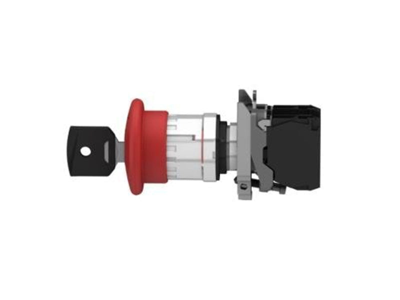 Schneider Electric Harmony emergency stop complete with ø40 mm toad head in red with push / turn function with key (ronis 455) a