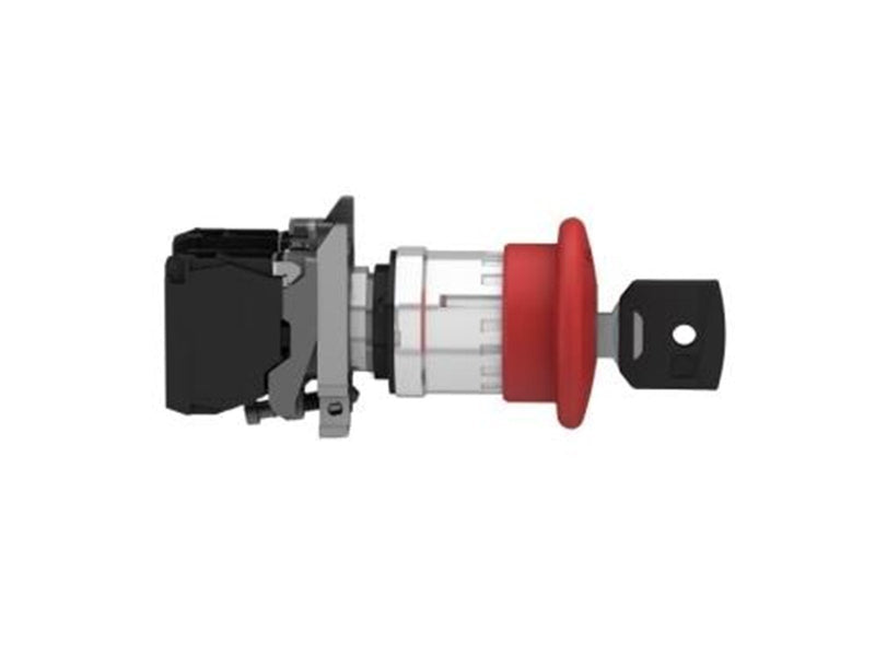 Schneider Electric Harmony emergency stop complete with ø40 mm toad head in red with push / turn function with key (ronis 455) a