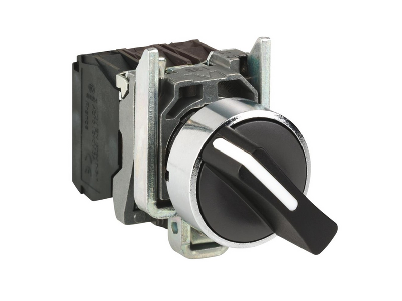 Schneider Electric Harmony rotary switch complete with 3 fixed positions 2xno xb4bd33