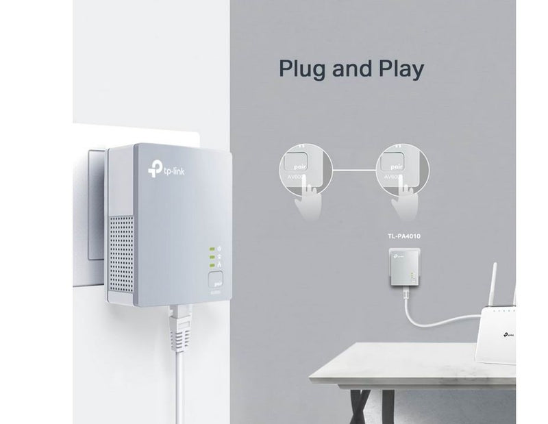 TP-Link TL-PA4010 KIT AV600 Powerline Starter Kit