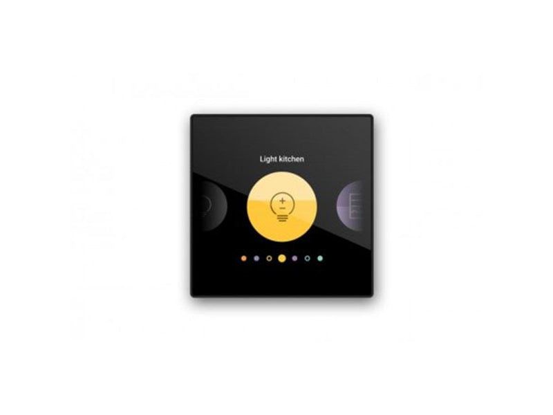 Niko-Servodan Digital black connected customisable control screen for niko home control 24 v screw fixing