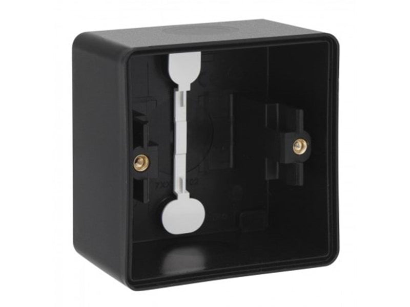 Niko-Servodan Splashproof surface-mounting box with two single flexible inputs for mounting one function black