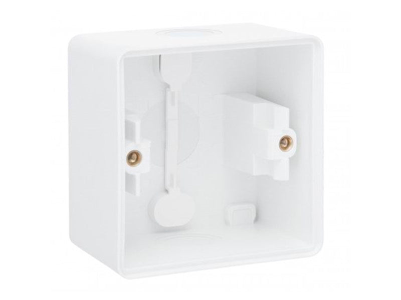 Niko-Servodan Splashproof surface-mounting box with two single flexible inputs for mounting one function white