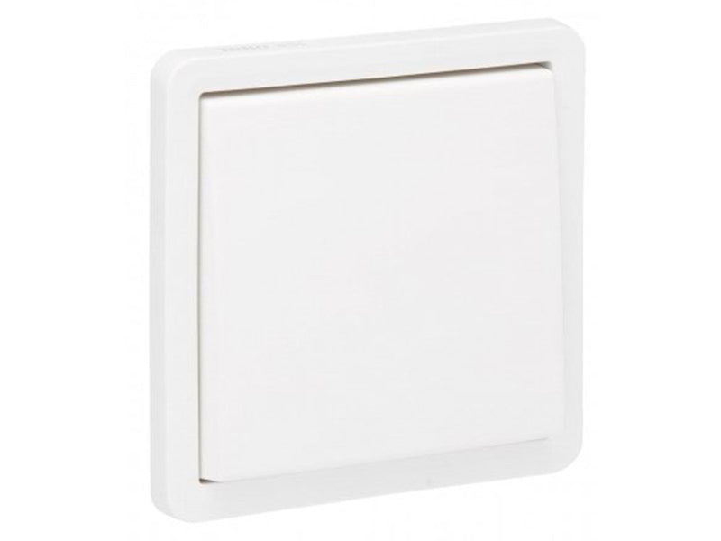 Niko-Servodan Splashproof surface-mounting switch 10 ax/250 vac with plug-in terminals excluding surface-mounting box white