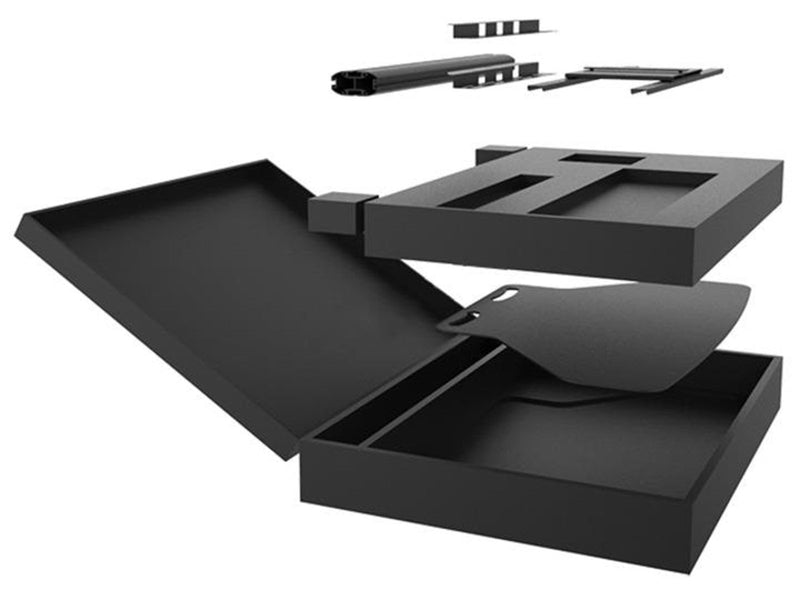 Multibrackets M Display Stand 180 Black Floorbase Flight Case 60 kg 55" Up to 700 x 400 mm