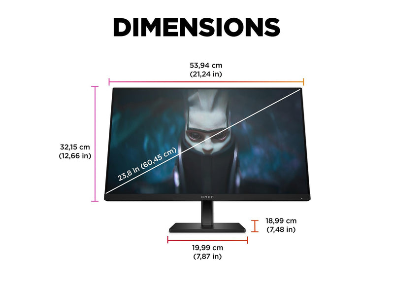 24" HP OMEN by 24 - 1920x1080 (FHD) - 165Hz - IPS