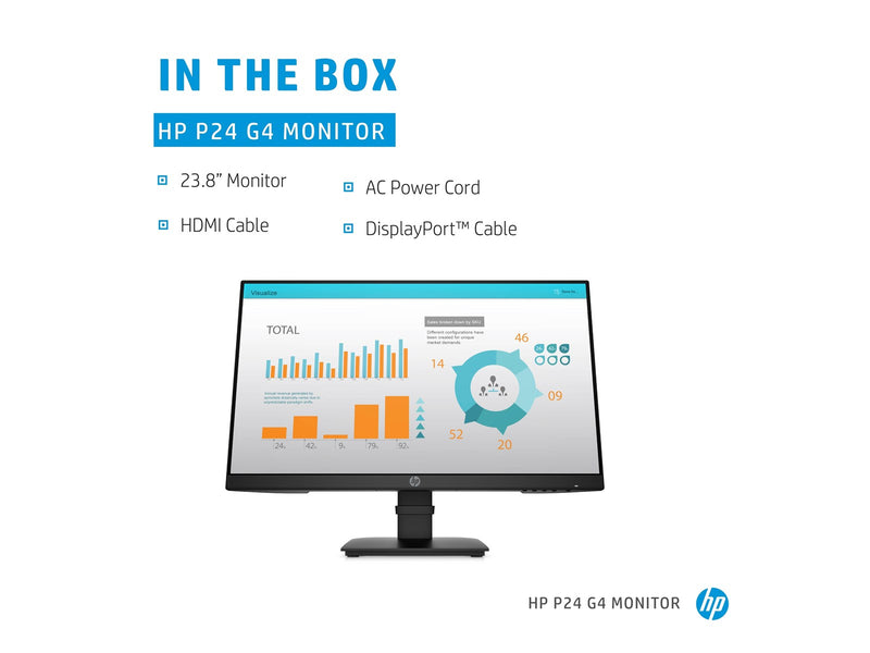 24" HP P24 G4 - 1920x1080 (FHD) - 60Hz - IPS