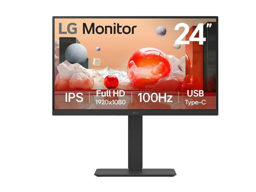24" LG 24BA750-B - 1920x1080 (FHD) - 100Hz - IPS - 65W USB-C - KVM switch