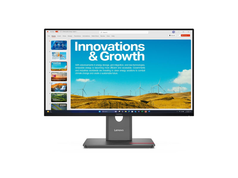 24" Lenovo ThinkVision P24QD-40 - 2560x1440 (QHD) - 120Hz - IPS - KVM switch