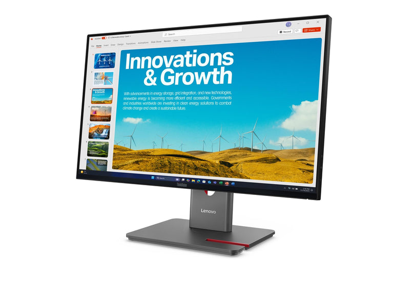 24" Lenovo ThinkVision P24QD-40 - 2560x1440 (QHD) - 120Hz - IPS - KVM switch