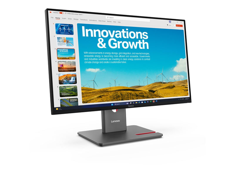 24" Lenovo ThinkVision P24QD-40 - 2560x1440 (QHD) - 120Hz - IPS - KVM switch