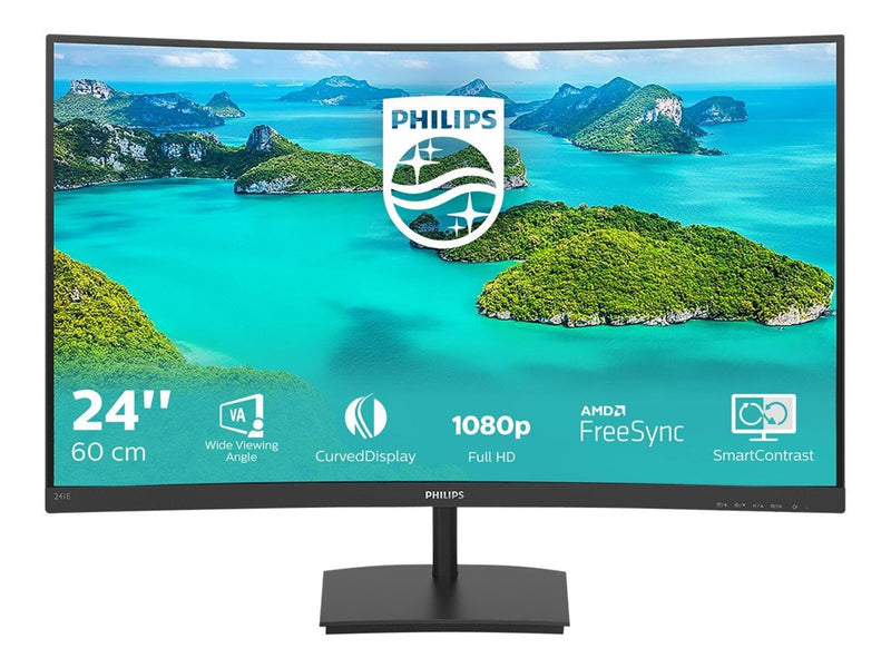 24" Philips 241E1SCA - 1920x1080 (FHD) - 75Hz - VA