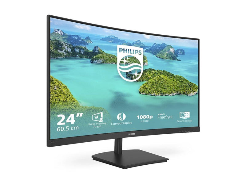 24" Philips 241E1SCA - 1920x1080 (FHD) - 75Hz - VA